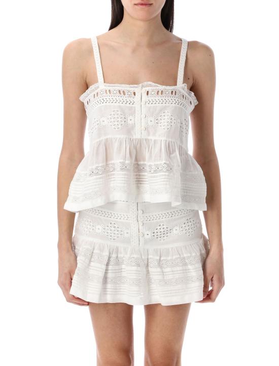 25SS 이자벨마랑에뚜왈 민소매 티셔츠 25PHT0542FAC1J15E 20WH WHITE