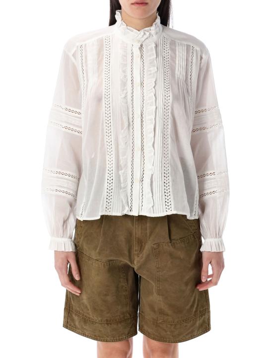 25SS 이자벨마랑에뚜왈 블라우스 25PCH0201FAC1J15E 20WH WHITE