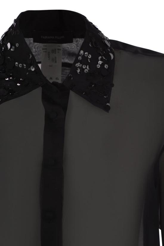 25SS 파비아나 필리피 셔츠 CAD265F233 825 BLACK - FABIANA FILIPPI