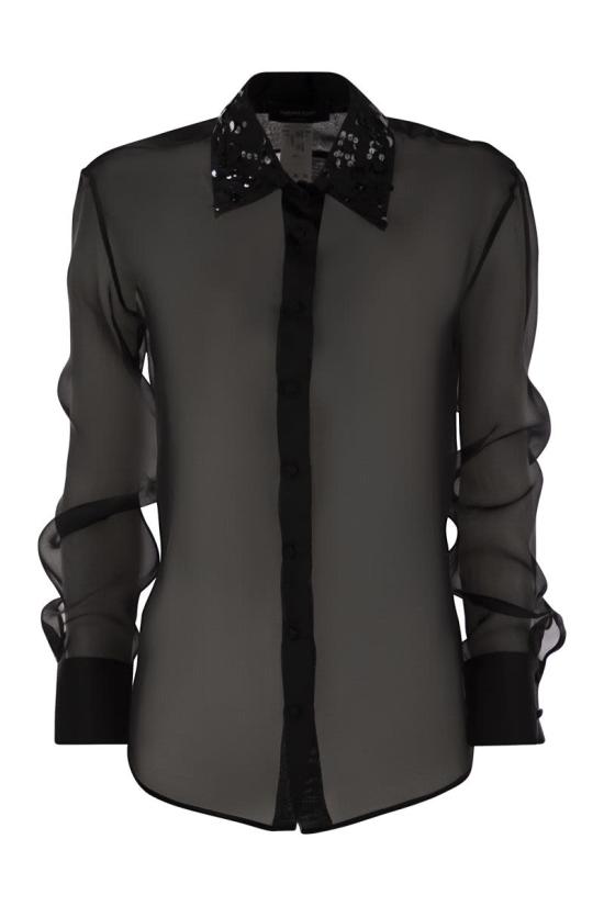 25SS 파비아나 필리피 셔츠 CAD265F233 825 BLACK