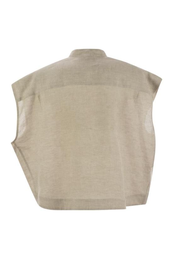 25SS 파비아나 필리피 블라우스 CAD275F883 BEIGE - FABIANA FILIPPI