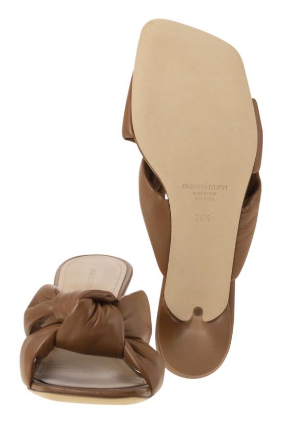 25SS 파비아나 필리피 뮬/슬리퍼 ASD265A916 1264 LEATHER - FABIANA FILIPPI