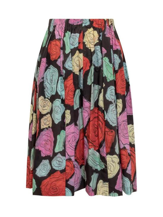 25SS 마르니 숏 스커트 GOMA0459A0UTC506 ORN99 Black - MARNI