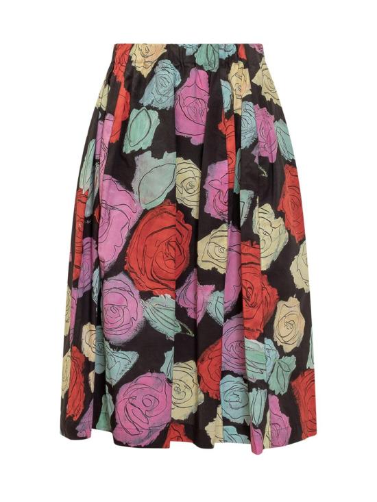 25SS 마르니 숏 스커트 GOMA0459A0UTC506 ORN99 Black