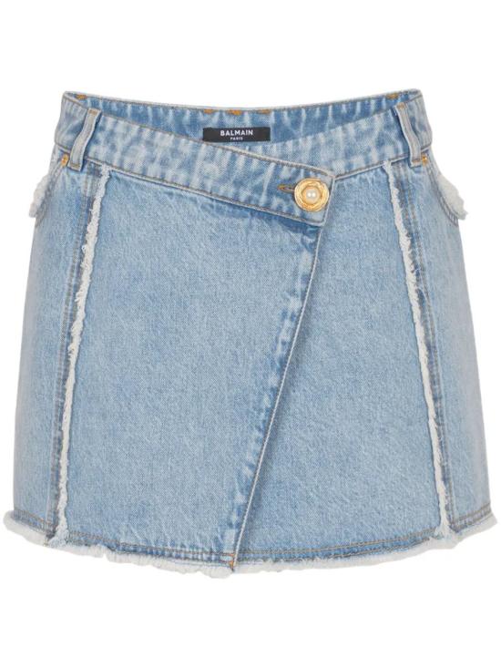 25SS 발망 숏 스커트 92949 EF0LA535DF75 91616 BLUE