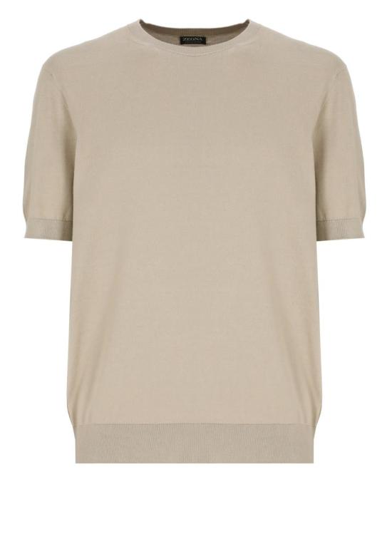 25SS 에르메네질도제냐 반팔 티셔츠 UFC90A9C10N02 Beige