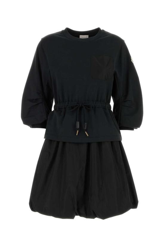 25SS 몽클레어 코튼 드레스  8I0001489A1K 999 Black