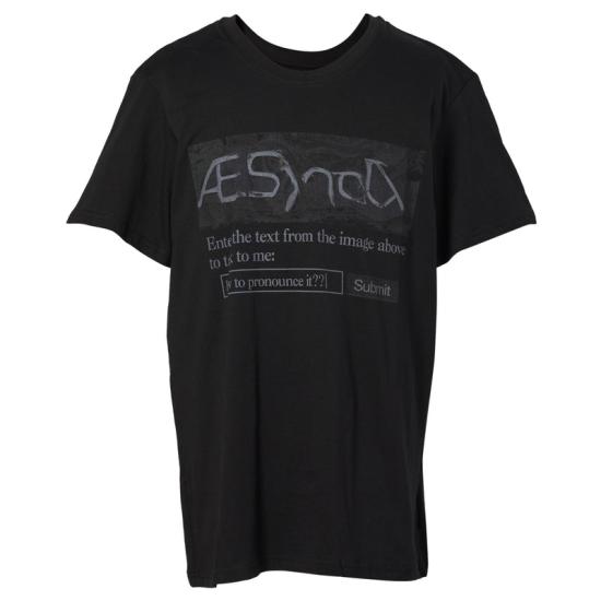 25SS Æ Synctx 반팔 티셔츠 TS01BK BLACK
