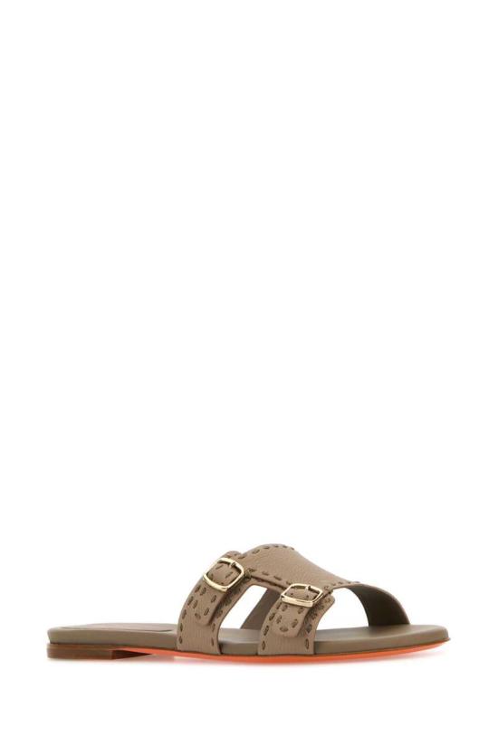 25SS 산토니 뮬/슬리퍼 WHPF71461HA1TWKA E68 BEIGE O TAN - SANTONI