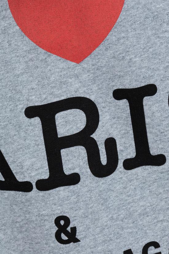 25SS 발렌시아가 후드 티셔츠 803264TSVI5 1300 HEATHER GREY - BALENCIAGA