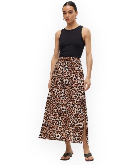 25SS 베로 모다 스커트 10302047 TAN maculato - VERO MODA