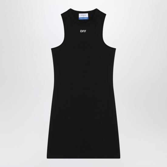 25SS 오프화이트 숏 원피스 OWDB463C99JER001 Black