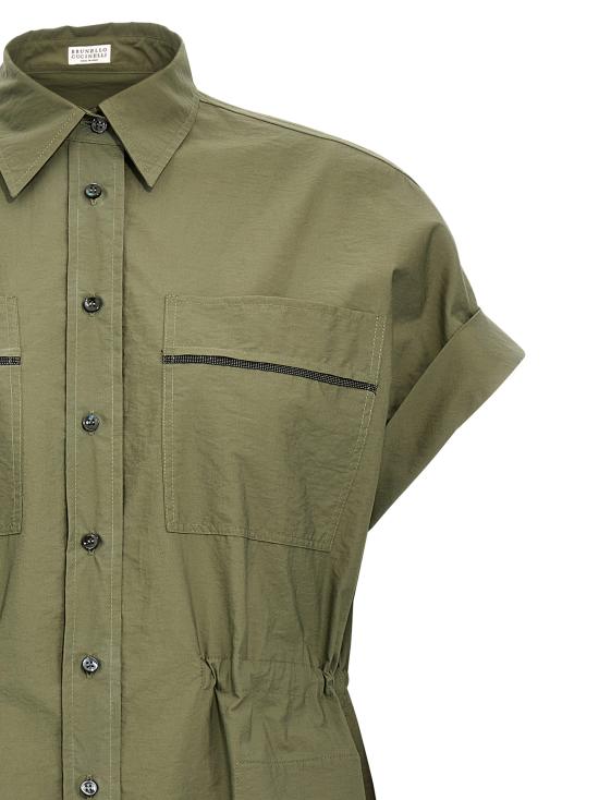 25SS 브루넬로 쿠치넬리 롱 원피스 M0F79ARA51C3066 Green - BRUNELLO CUCINELLI