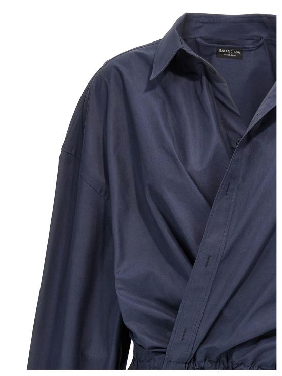 25SS 발렌시아가 숏 원피스 814136TRM174530 Blue - BALENCIAGA