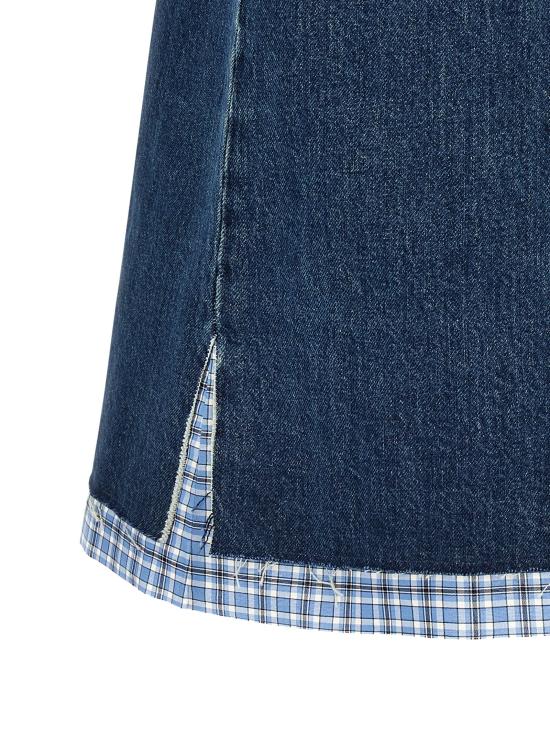 25SS 미우미우 숏 원피스 GWA219SOOO1568F0008 Blue - MIU MIU