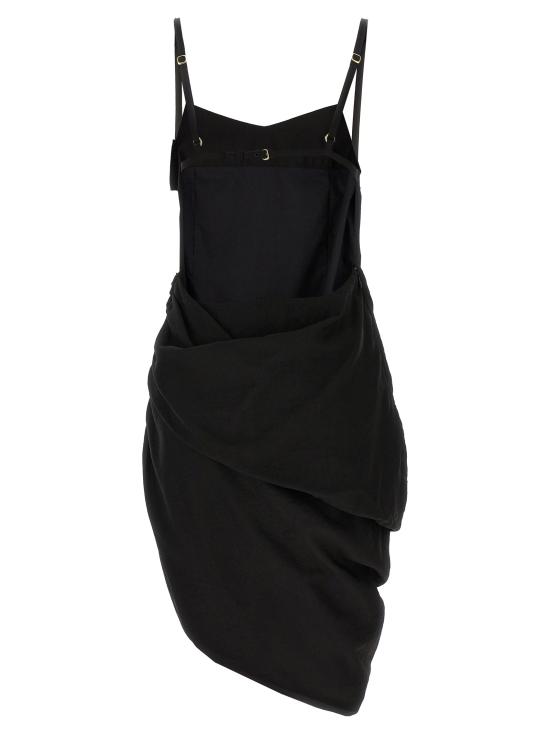 25SS 자크뮈스 숏 원피스 22E243DR1061020990 Black - JACQUEMUS