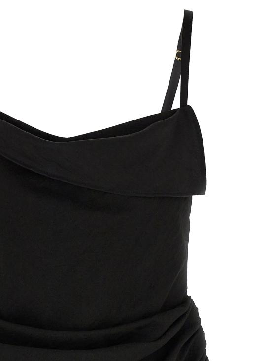 25SS 자크뮈스 숏 원피스 22E243DR1061020990 Black - JACQUEMUS