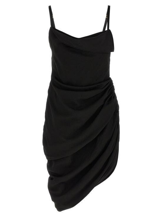 25SS 자크뮈스 숏 원피스 22E243DR1061020990 Black