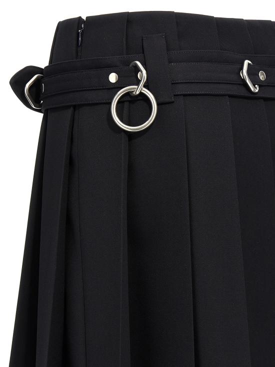 25FW 프라다 미디 스커트 P184YHSOOO108NF0008 Blue - PRADA