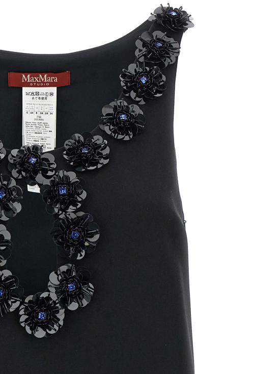 25SS 막스마라 스튜디오 숏 원피스 2516221023600001 Black - MAX MARA STUDIO