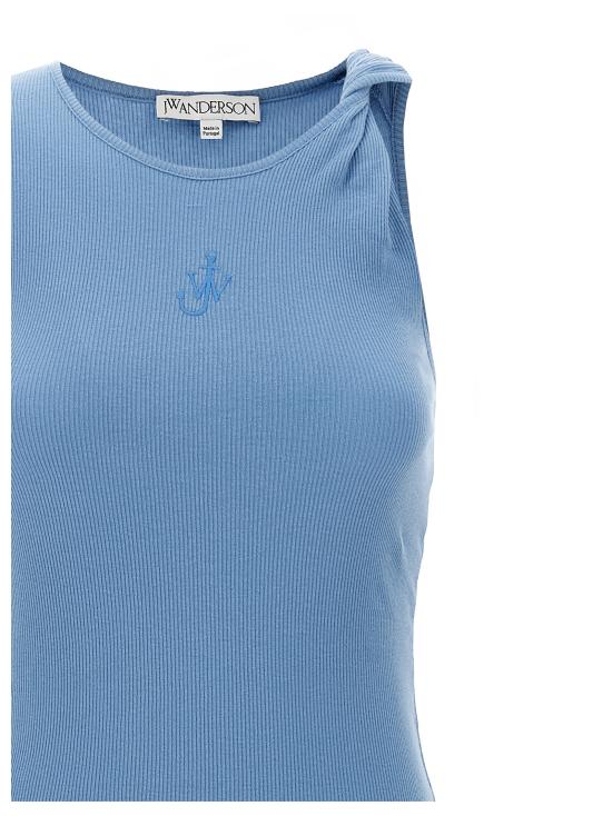 25SS JW앤더슨 미디 원피스 JD0043PG1717830 Light Blue - JW ANDERSON