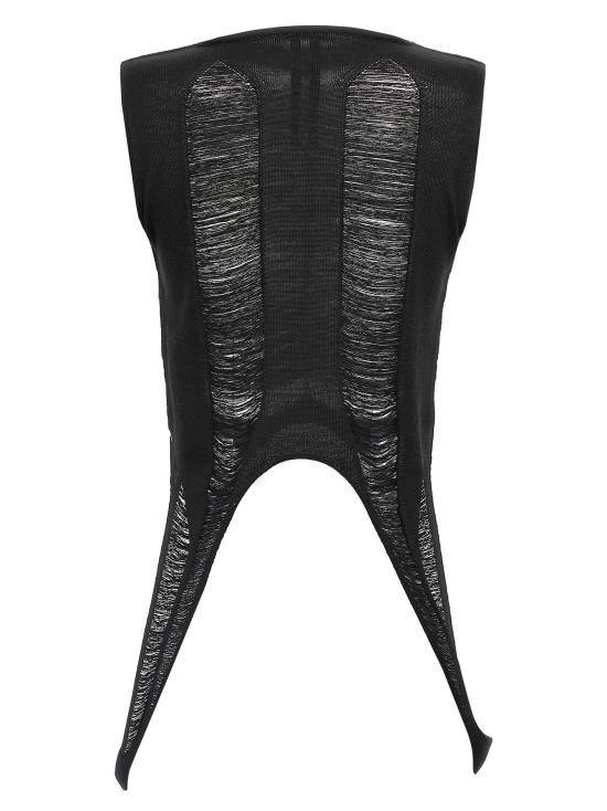 25SS 릭 오웬스 이브닝 티셔츠 RO01E7615KGRIDM09 Black - RICK OWENS