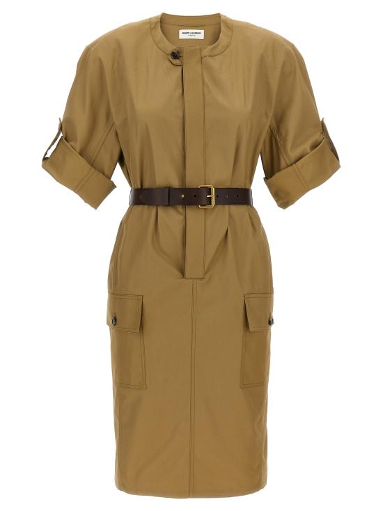  생로랑 숏 스커트 786339Y3A992611 Beige