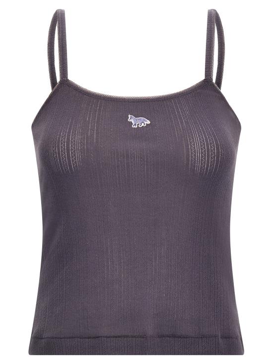 25SS 메종키츠네 민소매 티셔츠 OW00608KA00270120 Blue