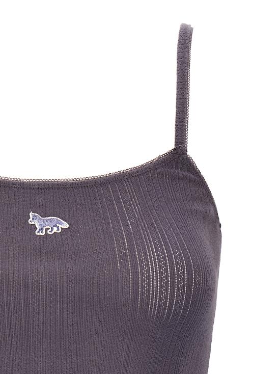 25SS 메종키츠네 민소매 티셔츠 OW00608KA00270120 Blue - MAISON KITSUNE