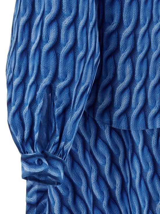 25SS 발렌시아가 미디 원피스 814150TRLB44011 Blue - BALENCIAGA