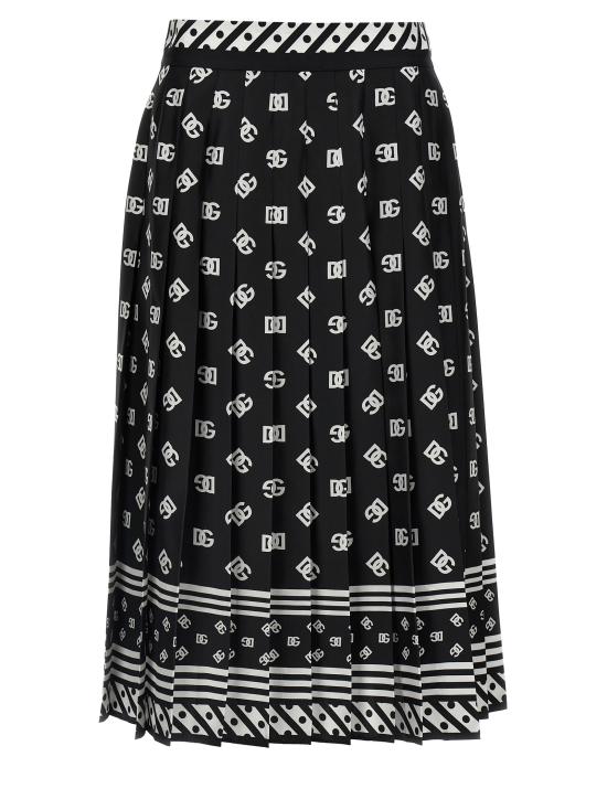 25SS 돌체앤가바나 미디 스커트 F4C2GTGDCVJN0000 White Black