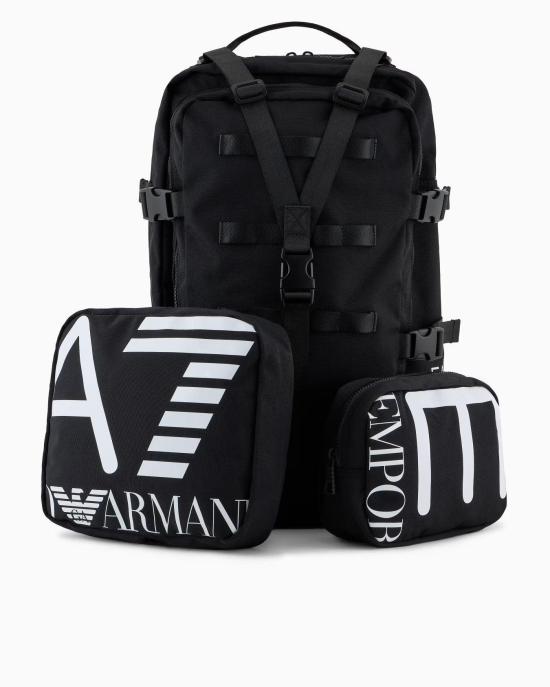  엠포리오 아르마니 백팩 7X000067 AF13806 001 BLACK - EMPORIO ARMANI
