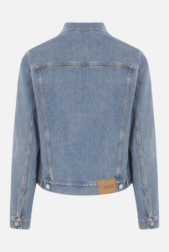 25SS 구찌 레이저 더블 G 데님 자켓 815625XDC6W4492 DOM - GUCCI