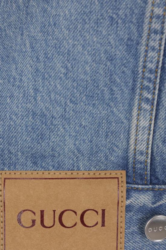 25SS 구찌 레이저 더블 G 데님 자켓 815625XDC6W4492 DOM - GUCCI