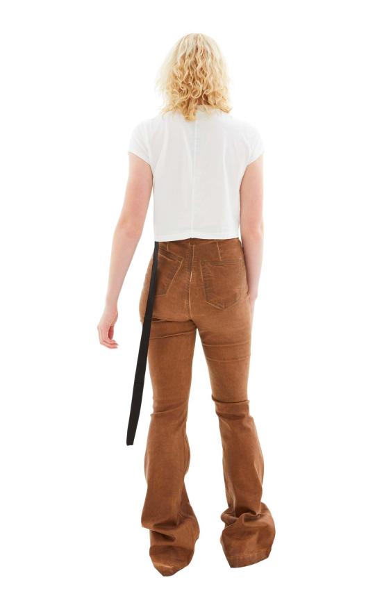  릭 오웬스 민소매 티셔츠 스몰 레벨 티셔츠 밀크/블랙 - RICK OWENS