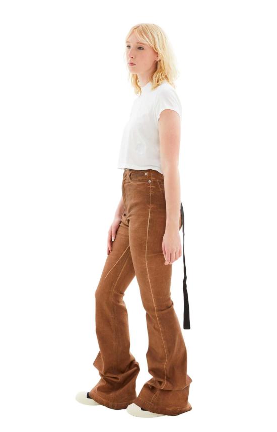  릭 오웬스 민소매 티셔츠 스몰 레벨 티셔츠 밀크/블랙 - RICK OWENS