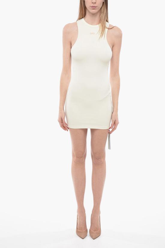  오프화이트 숏 원피스 OWDB463S23JER0010400 Beige