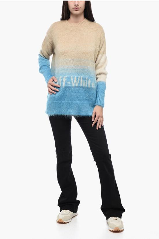  오프화이트 스웨터 OWHE084S23KNI001 4961 Beige - OFF WHITE