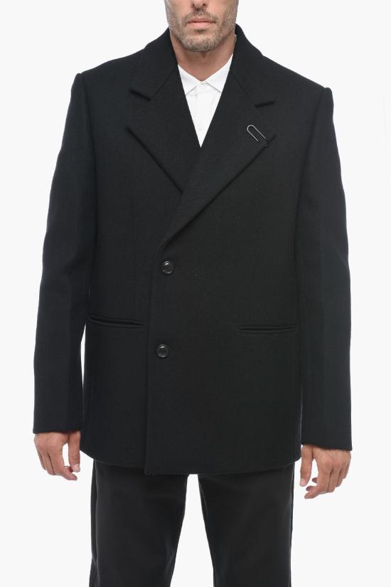  오프화이트 코트 OMER034F21FAB0011000 Black