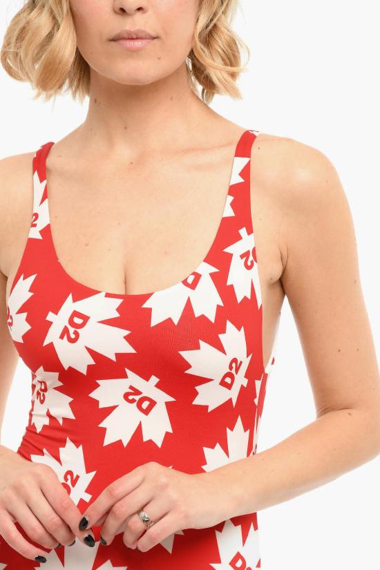  디스퀘어드2 원피스 수영복 D6BGC3120 0 610 Bianco Rosso - DSQUARED2