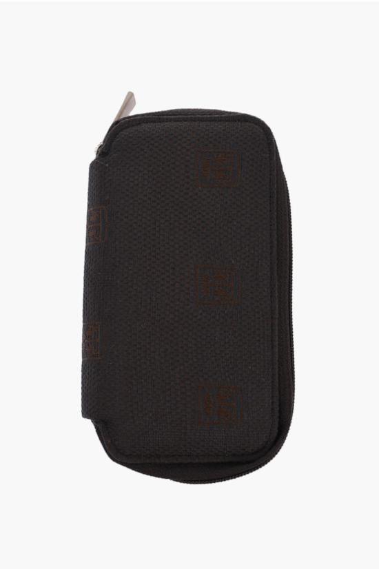  꼬르넬리아니 키링 KEYHOLDER FABRIC LOGO Marrone Grigio