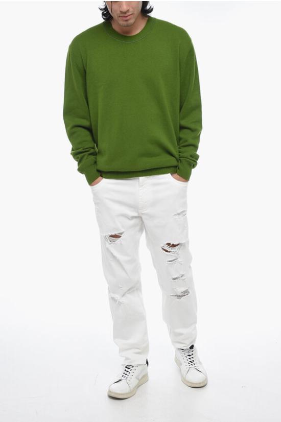  보테가베네타 스웨터 730642 V2MM0 3052 Green - BOTTEGA VENETA