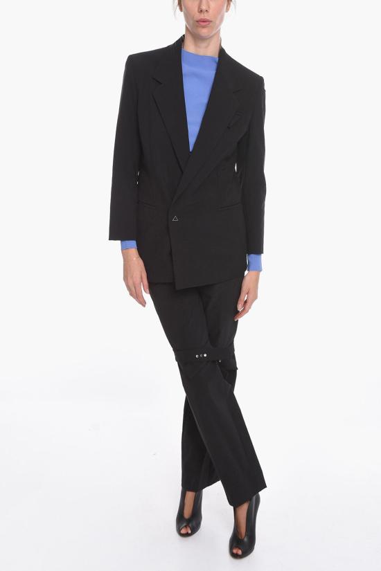  보테가베네타 나일론 캔버스 싱글 브레스티드 블레이저 622938VKJ601000 Black - BOTTEGA VENETA