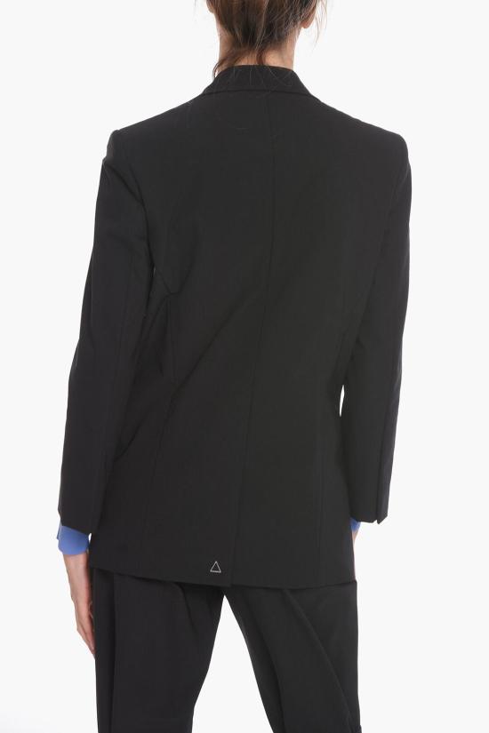  보테가베네타 나일론 캔버스 싱글 브레스티드 블레이저 622938VKJ601000 Black - BOTTEGA VENETA