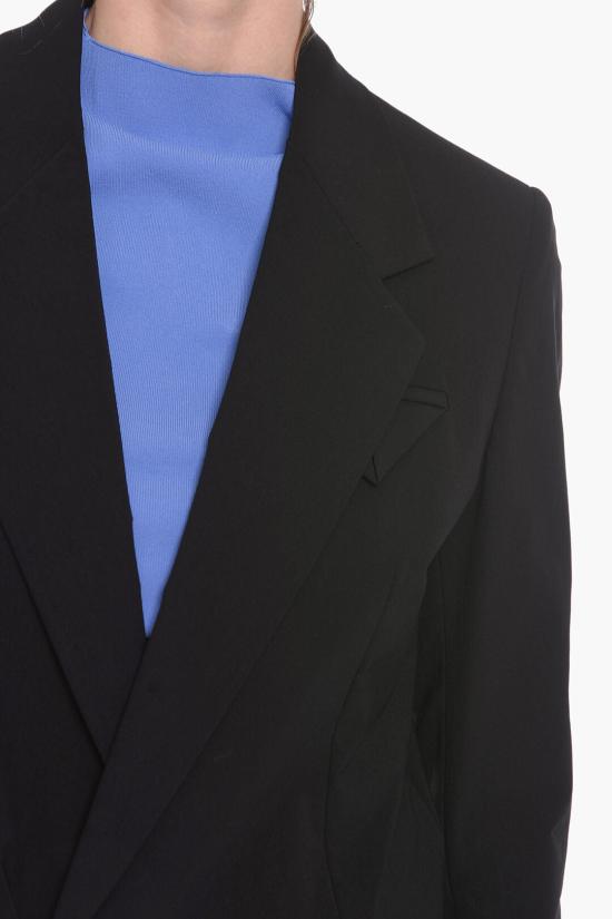  보테가베네타 나일론 캔버스 싱글 브레스티드 블레이저 622938VKJ601000 Black - BOTTEGA VENETA