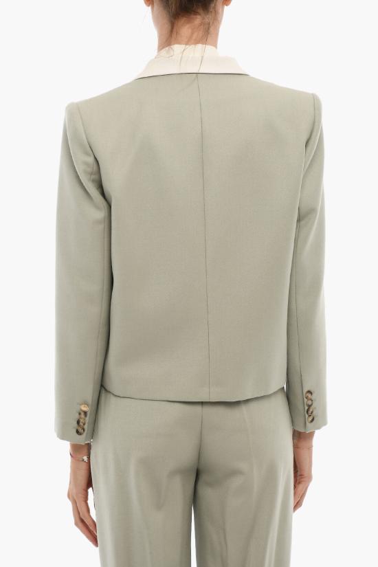  헤베스튜디오 수트 자켓 H222 BIBZ FLN AGV Green - HEBE STUDIO