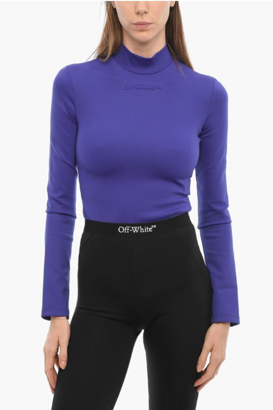  오프화이트 긴팔 티셔츠 OWDD036F22JER0013737 Violet