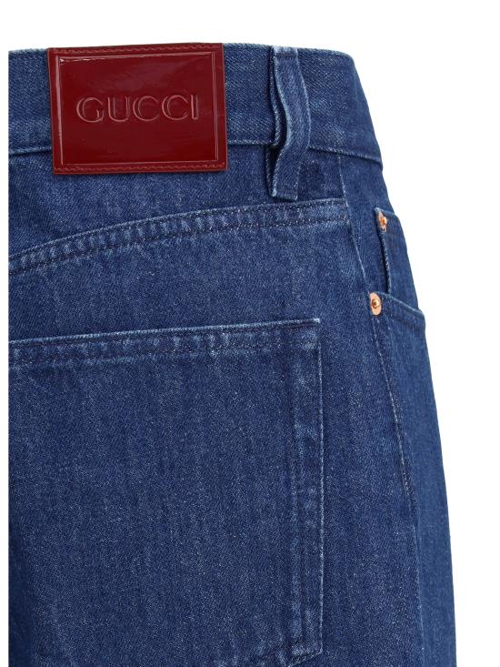 25SS 구찌 스트레이트 팬츠 812233XDC83 4100 BLUE - GUCCI