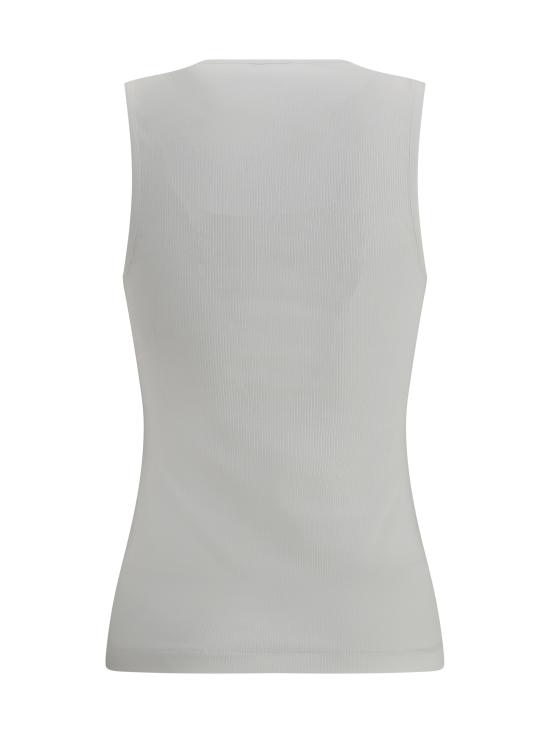 25SS 살바토레 페라가모 민소매 티셔츠 782727 002 WHITE - SALVATORE FERRAGAMO