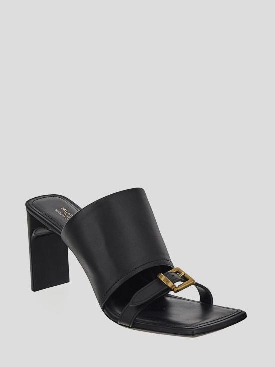 25SS 발렌시아가 뮬/슬리퍼 827913 WB2X11082 Black aged gold - BALENCIAGA